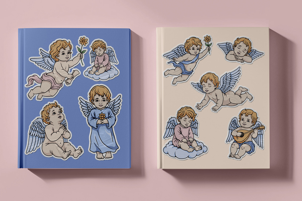 Baby Angel Illustration Set, an Illustration by Tekuni (Photo 8 of 13)