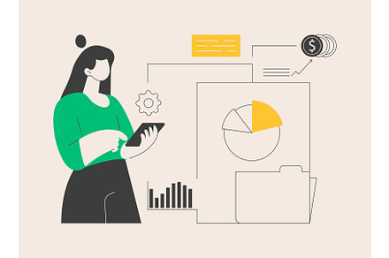 Cash flow statement abstract concept, a Finance Illustration by Visual Generation
