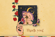Mystic Femina Clipart Collection, a Decorative Illustration by Anna Babich (Thumbnail 9 of 9)