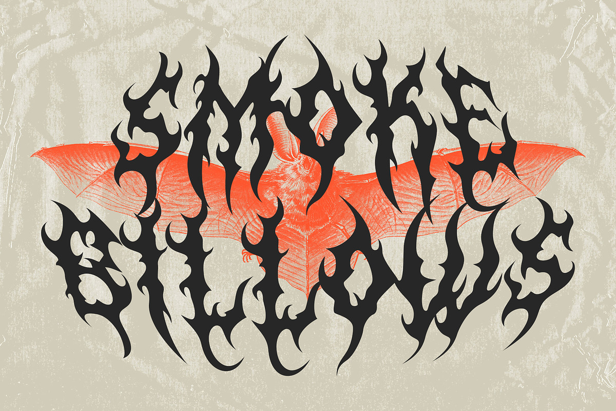 CS Wildfire – Black Metal Font, a Blackletter Font by Craft Supply Co. (Photo 2 of 8)
