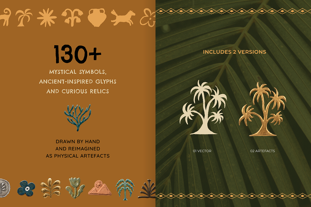 Mystic Relics, Hand-Drawn Glyphs, an Object Graphic by venimo (Photo 3 of 17)