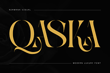 Qaska Luxury -  Branding Logo Font