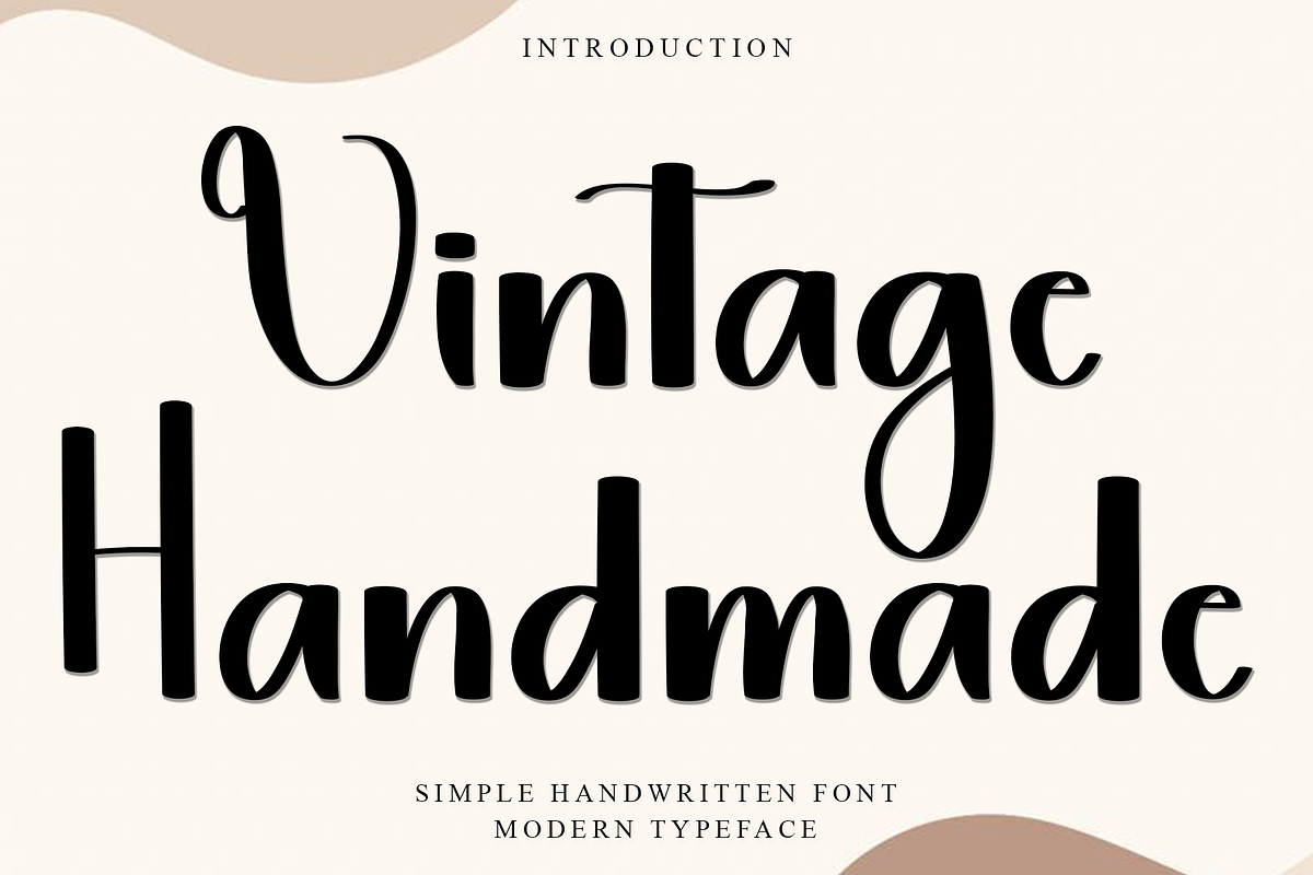 Vintage Handmade, a Handwritten Font by FreshTypeINK (Photo 1 of 8)