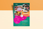Kindergarten School Admission Flyer, a Flyer Template by retrographix (Thumbnail 3 of 4)
