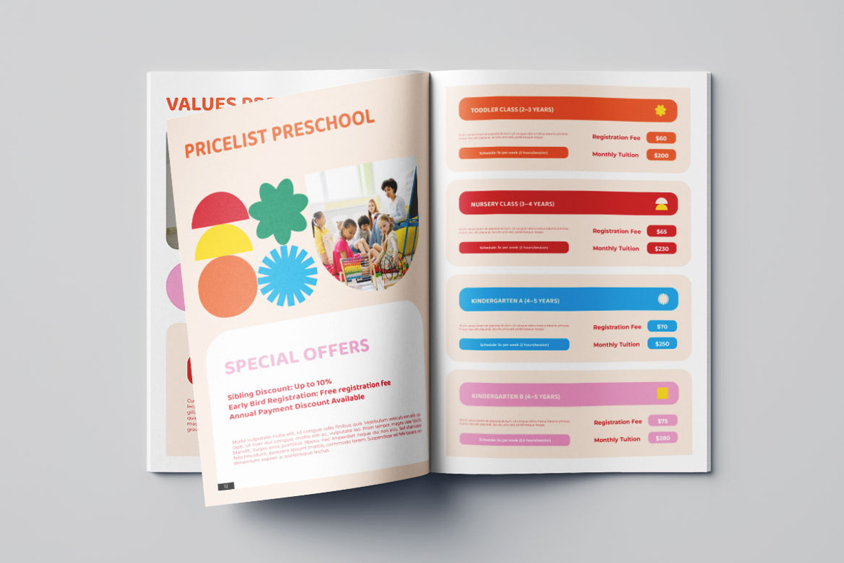 Preschool Brochure Vol.6, a Brochure Template by Bewalrus Studio (Photo 8 of 11)