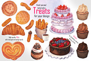 Confectionery watercolor collection, a Food Illustration by Ekaterina Glazkova (Thumbnail 6 of 8)