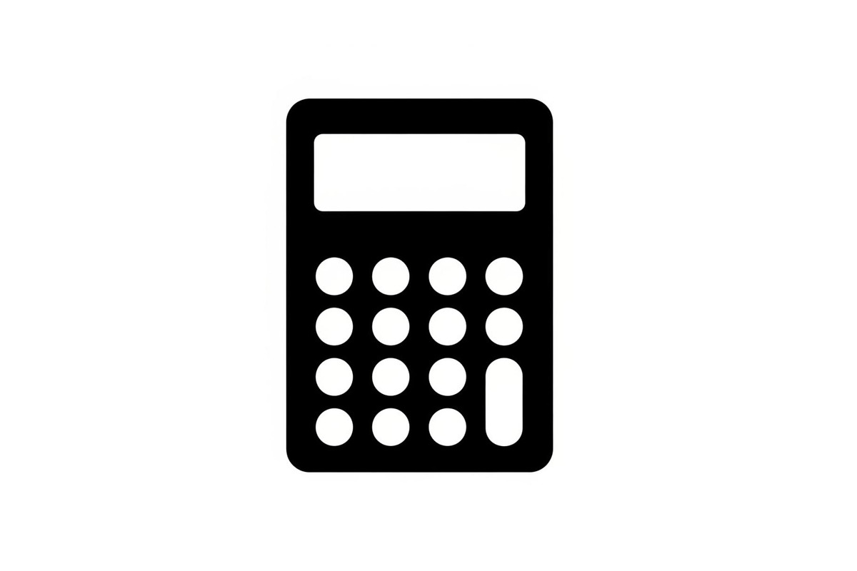 Minimal Calculator Finance Silhouett, a Graphic by hafijul (Photo 9 of 11)