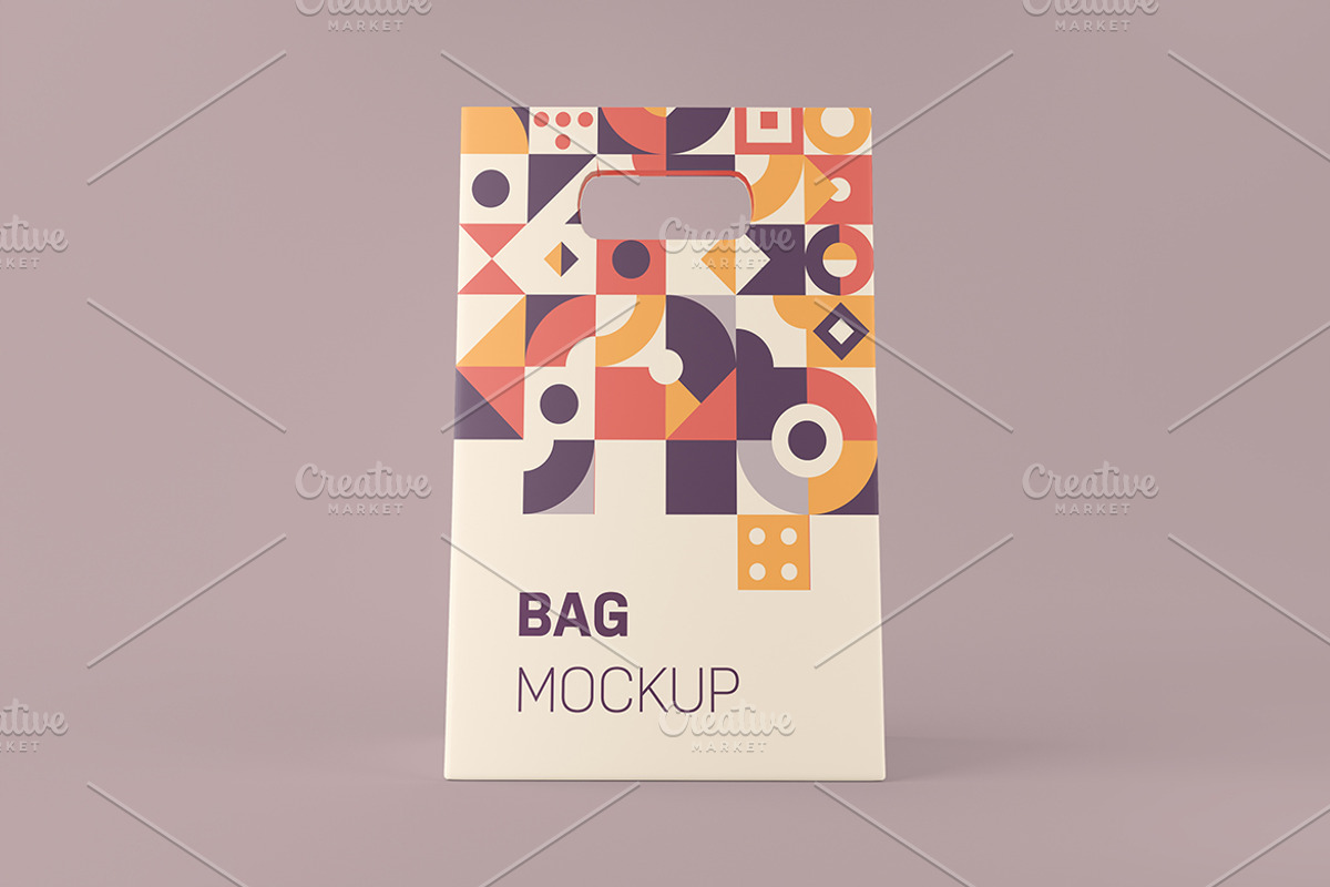 Paper Gift Bag Mockup, a Packaging Mockup by Qaleb Studio (Photo 1 of 3)