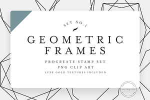 Geometric Frame Stamps for Procreate