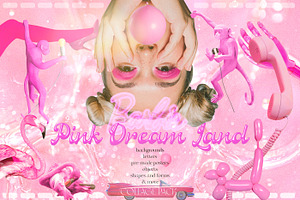 PINK DREAM LAND - Collage Pack