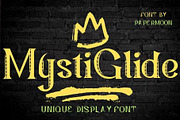 MysticGlide: Unique Display Font, a Script Font by GearShift (Thumbnail 1 of 7)