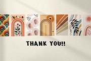Rainbow Wall Art Print Set, a Wallpaper Graphic by Helospace (Thumbnail 10 of 10)