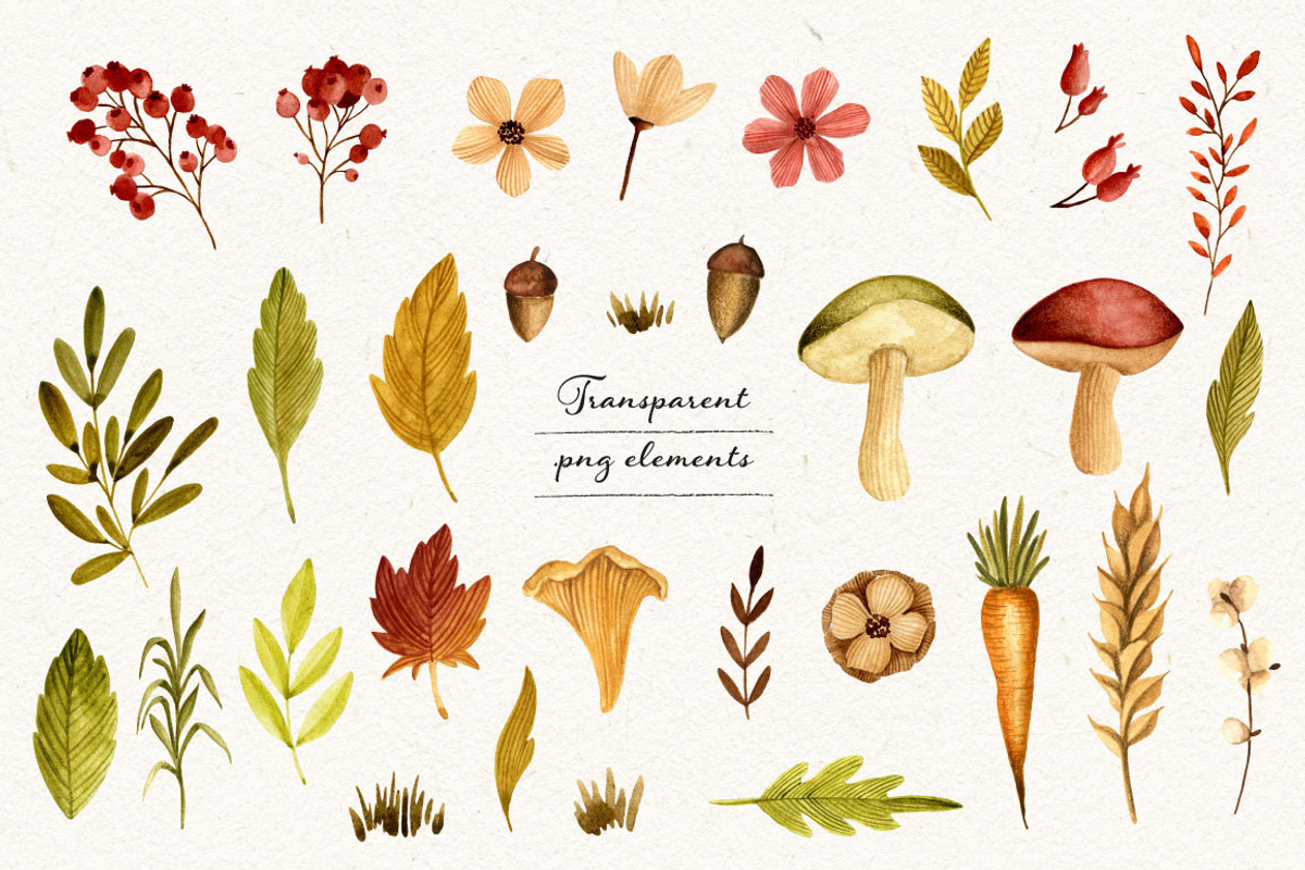Watercolor gnomes. Big bundle, an Illustration by JuliaBadeeva (Photo 6 of 27)