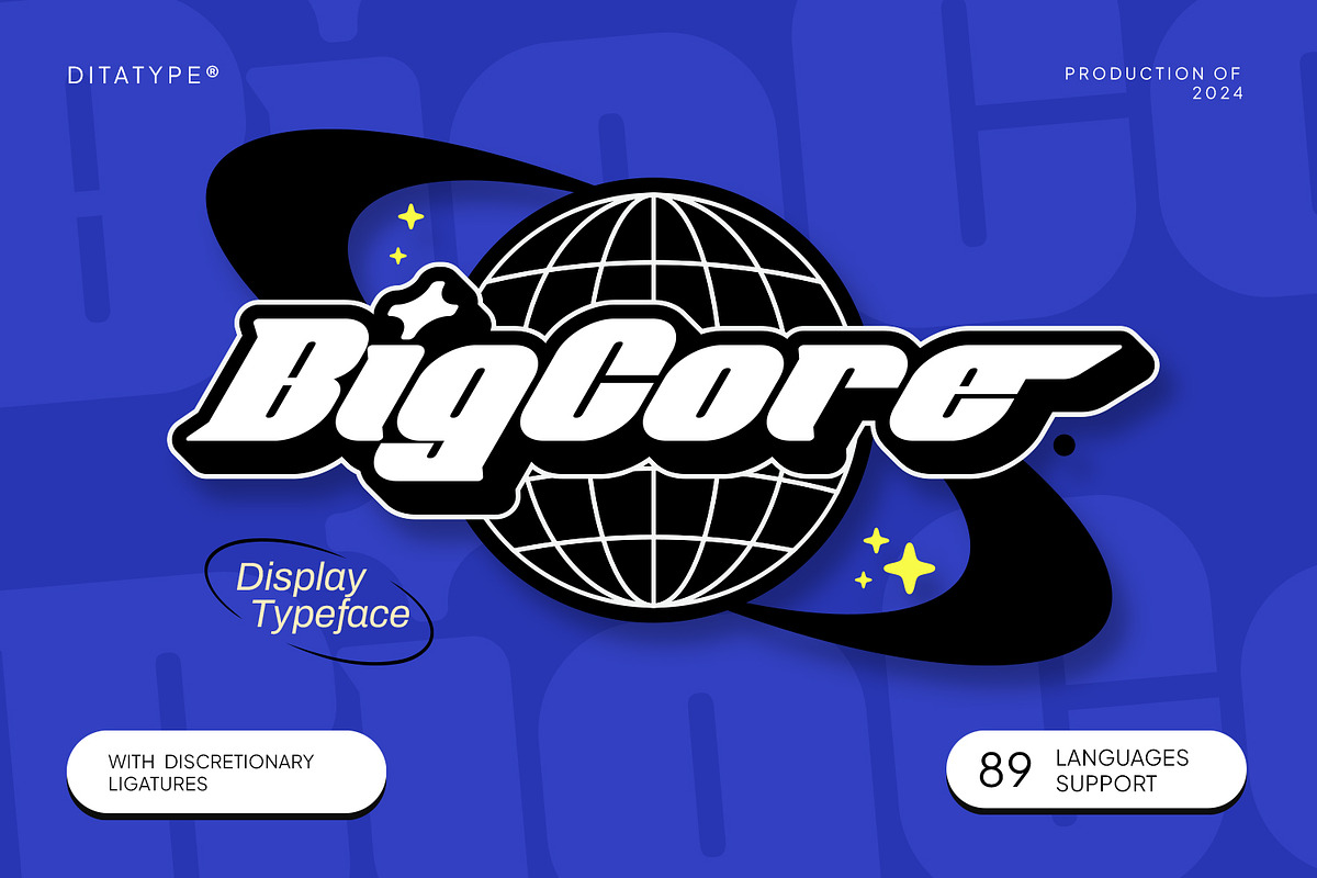Big Core, a Symbol Font by Ditatype (Photo 2 of 12)