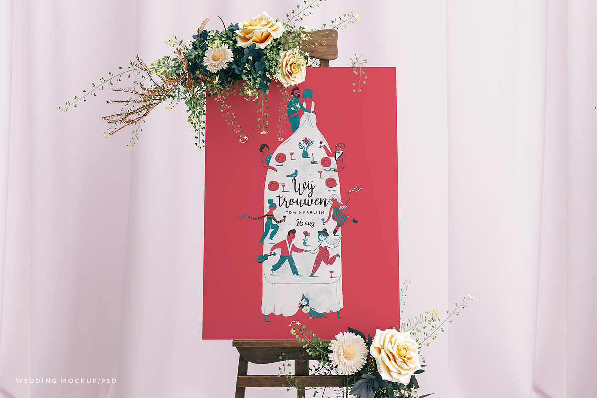 Wedding Board Mockup Bundle, a Print Template by Best Pixels™ (Photo 2 of 8)