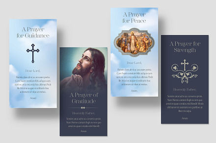 Prayer Cards Template, a Card Template by BrandPacks