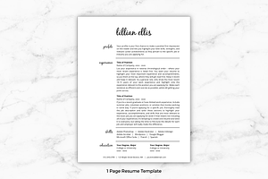 Resume Template/CV - Lillian