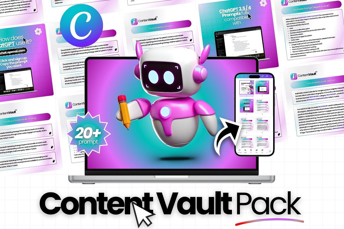 Content Vault Canva Templates For IG, a Social Media Template by Virall (Photo 1 of 10)