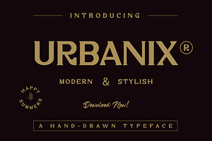 Urbanix Serif Font