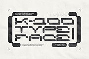 K-100 Font a Pixelated Modular Font, a Sans Serif Font by softulka (Thumbnail 1 of 7)
