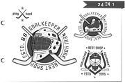 24 in 1 Ice Hockey design elements, an Illustration by Hadanello88 (Thumbnail 3 of 5)