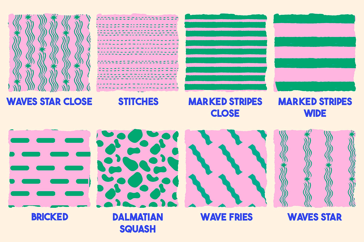 Pattern brushes for Procreate, a Brush Add-On by KJP Designs (Photo 6 of 14)