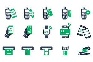 Payment and Finance Icons, a Technology Illustration by Gentle Studio