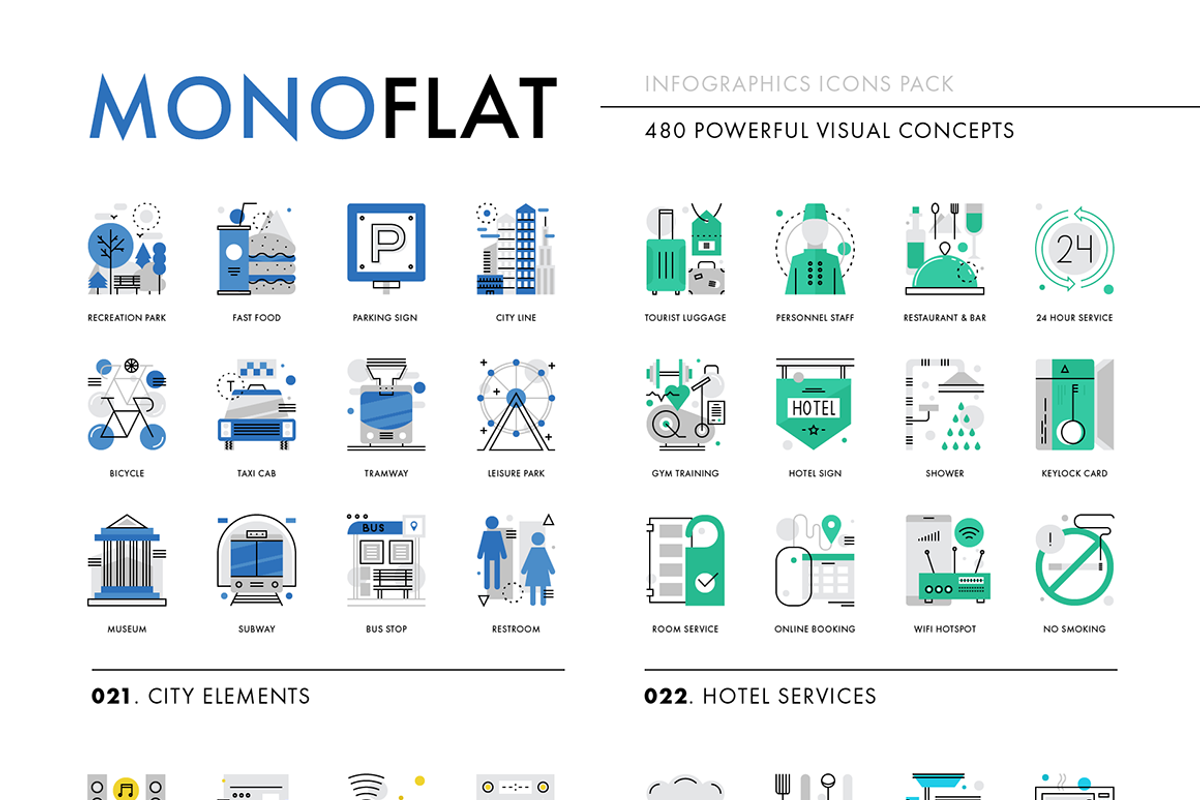 Monoflat Infographics Icons, an Outline Icon by Anatolii Babii (Photo 3 of 8)