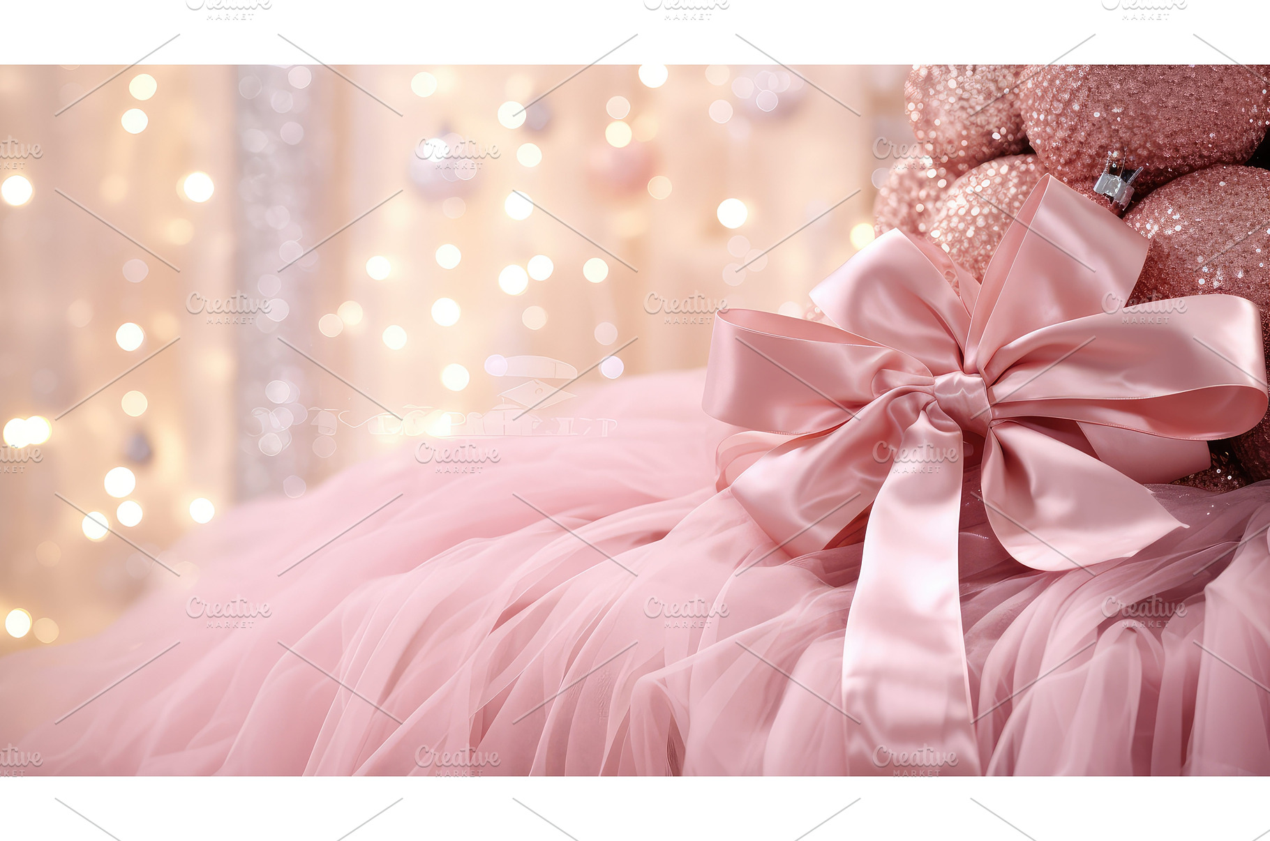 ornaments holiday sale pink ai, a Background Photo by pikepicture