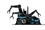 Bold industrial machine silhouette, an Illustration by Amazin_art (Thumbnail 9 of 31)