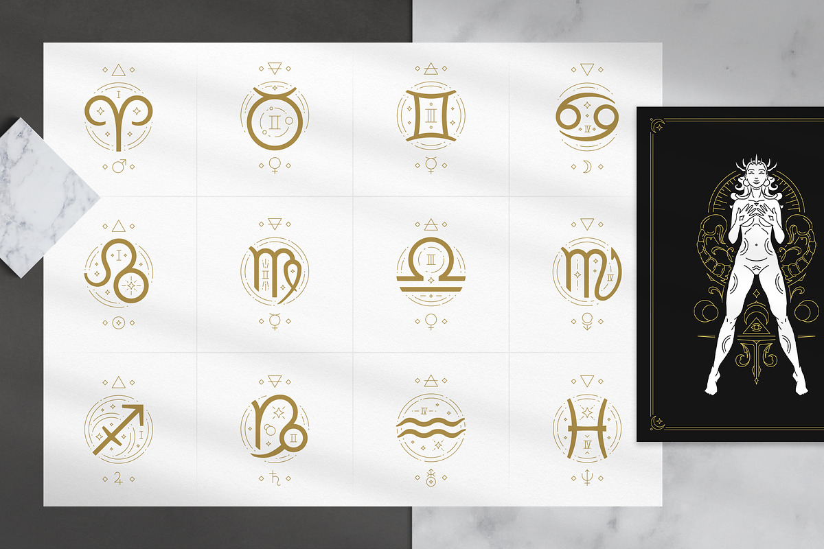 Zodiac Collection, a Graphic by Vasya Kobelev (Photo 9 of 11)
