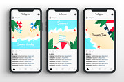 Sea & Beach Social Media Banners., a Social Media Template by Leo Edition (Thumbnail 2 of 4)