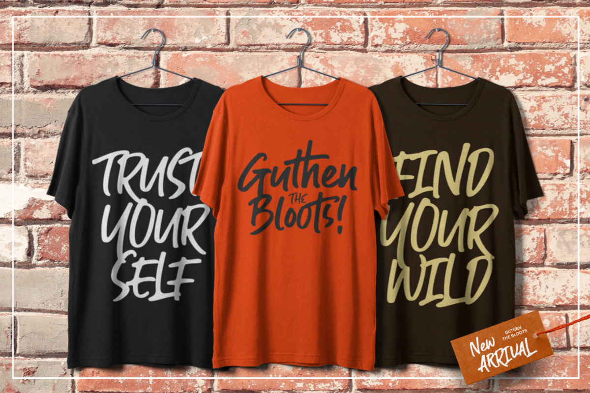 Guthen Bloots, a Script Font by azetypestudios.com (Photo 11 of 21)