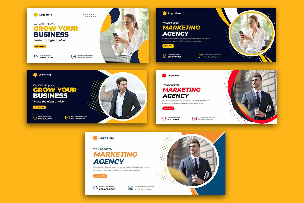 Digital Agency Facebook Cover Design, a Social Media Template by nandinigraphics