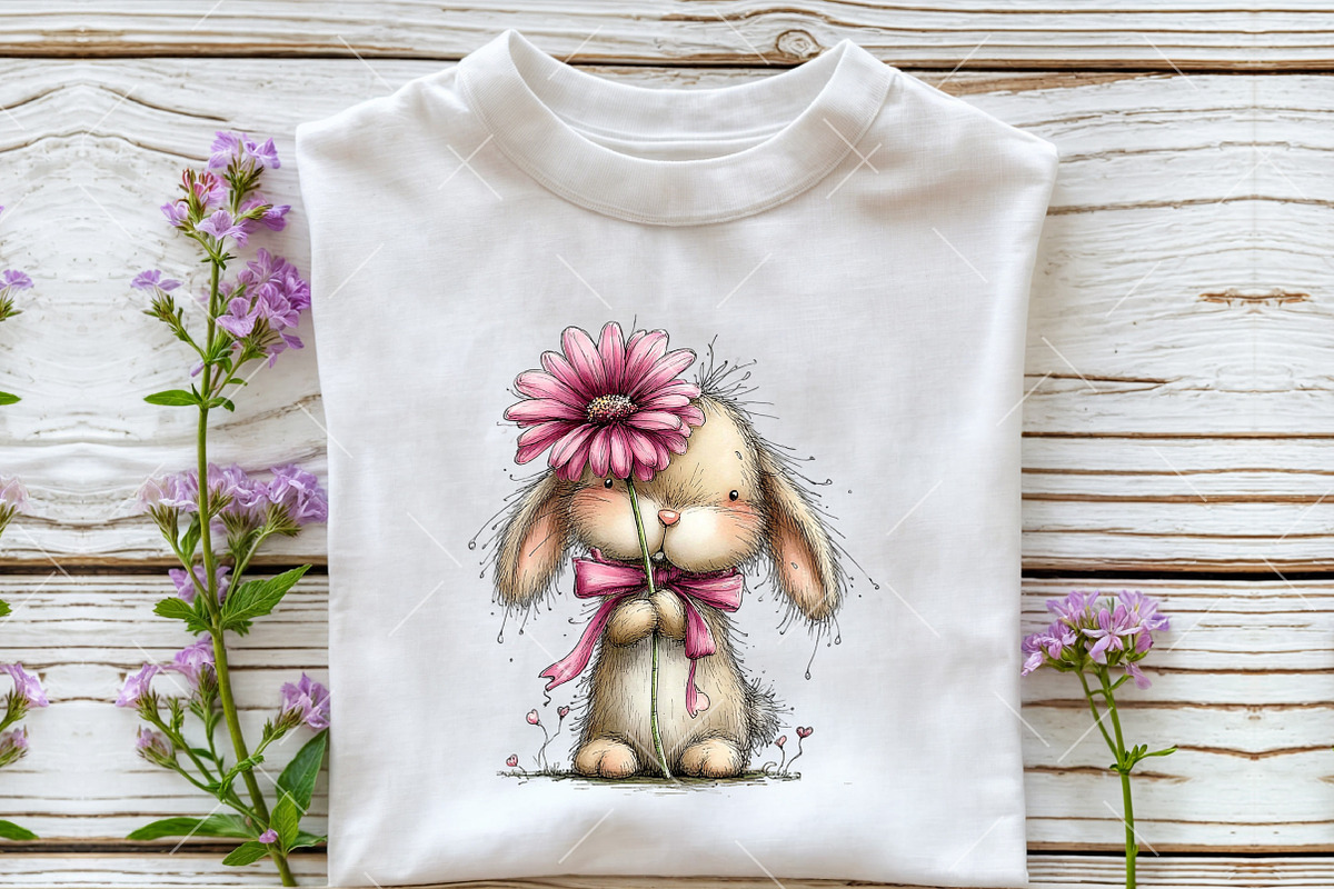 Whimsical Pink Easter Clipart, an Illustration by OK Design (Photo 6 of 6)