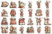 Christmas Pajama Party Clipar, an Illustration by Daily.Designs (Thumbnail 5 of 5)
