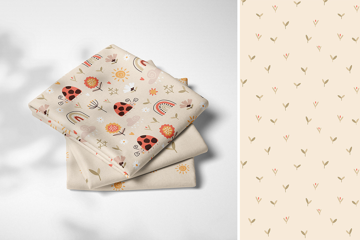 Rainbow ladybug patterns collection, a Pattern Graphic by Svitlana Kharchuk (Photo 4 of 11)