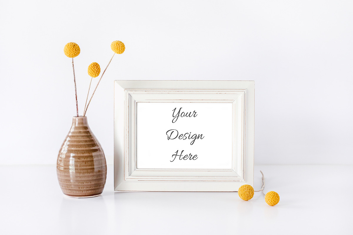 Autumn Frame Mock Up, a Print Template by SunnyTangerine Stock (Photo 1 of 2)