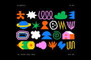 Colorful Doodle Elements, an Object Graphic by Léo Alexandre (Thumbnail 5 of 16)