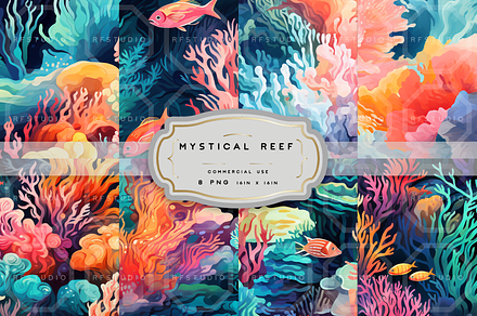 MYSTICAL REEF. Seamless Pack