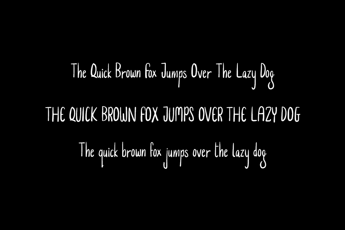 QuickSilver - Cute Handmade Font preview 6
