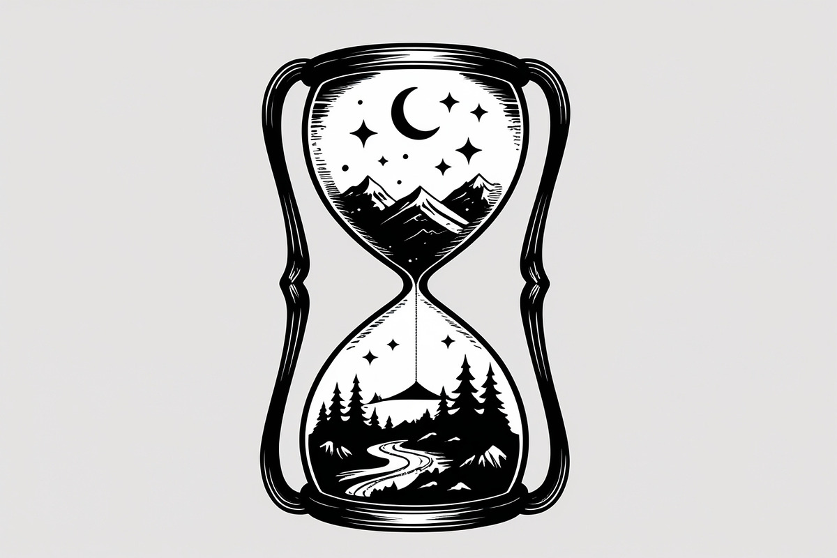 Timeless Nature Hourglass Set, an Illustration by Creativeshirt (Photo 5 of 7)