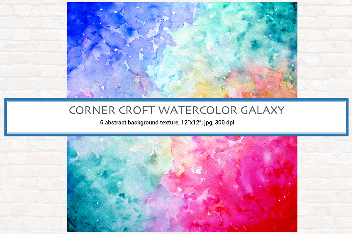 Watercolor Abstract Galaxy Clipart preview 4