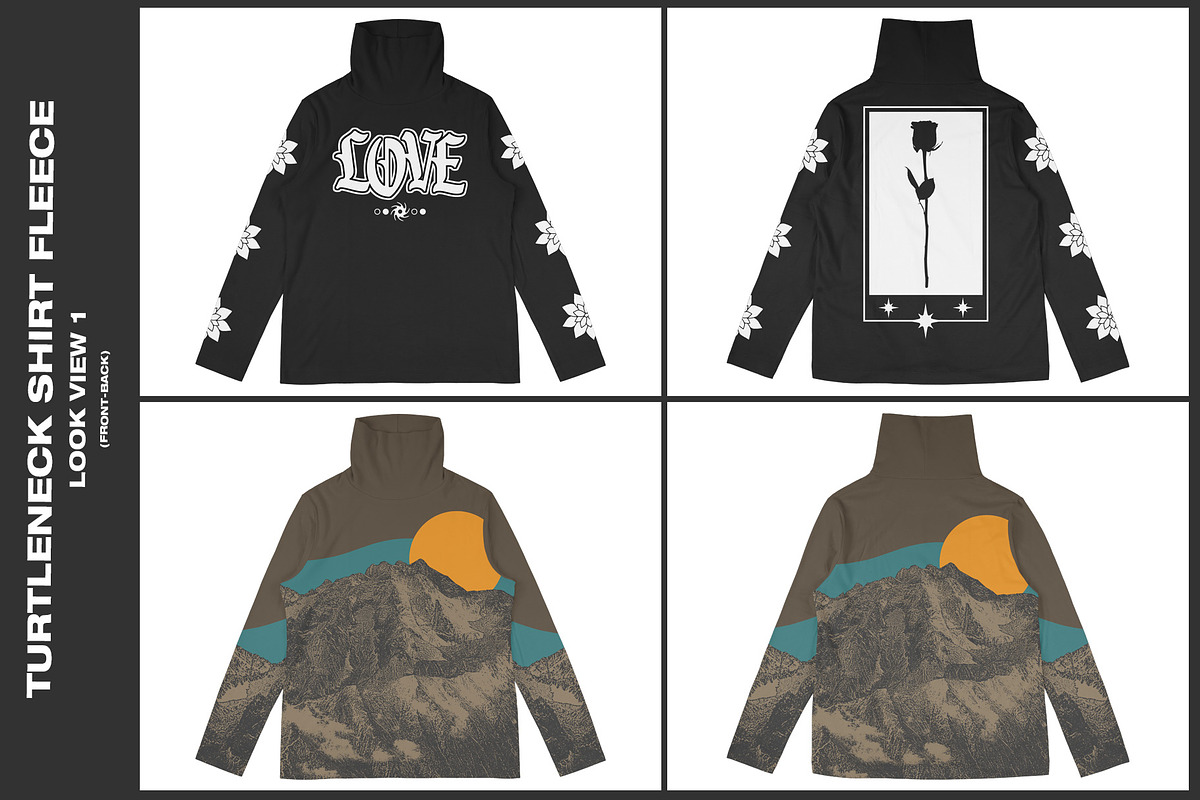 Turtleneck Shirt Fleece - Mockup, a Shirt Mockup by DaldSgh (Photo 3 of 12)