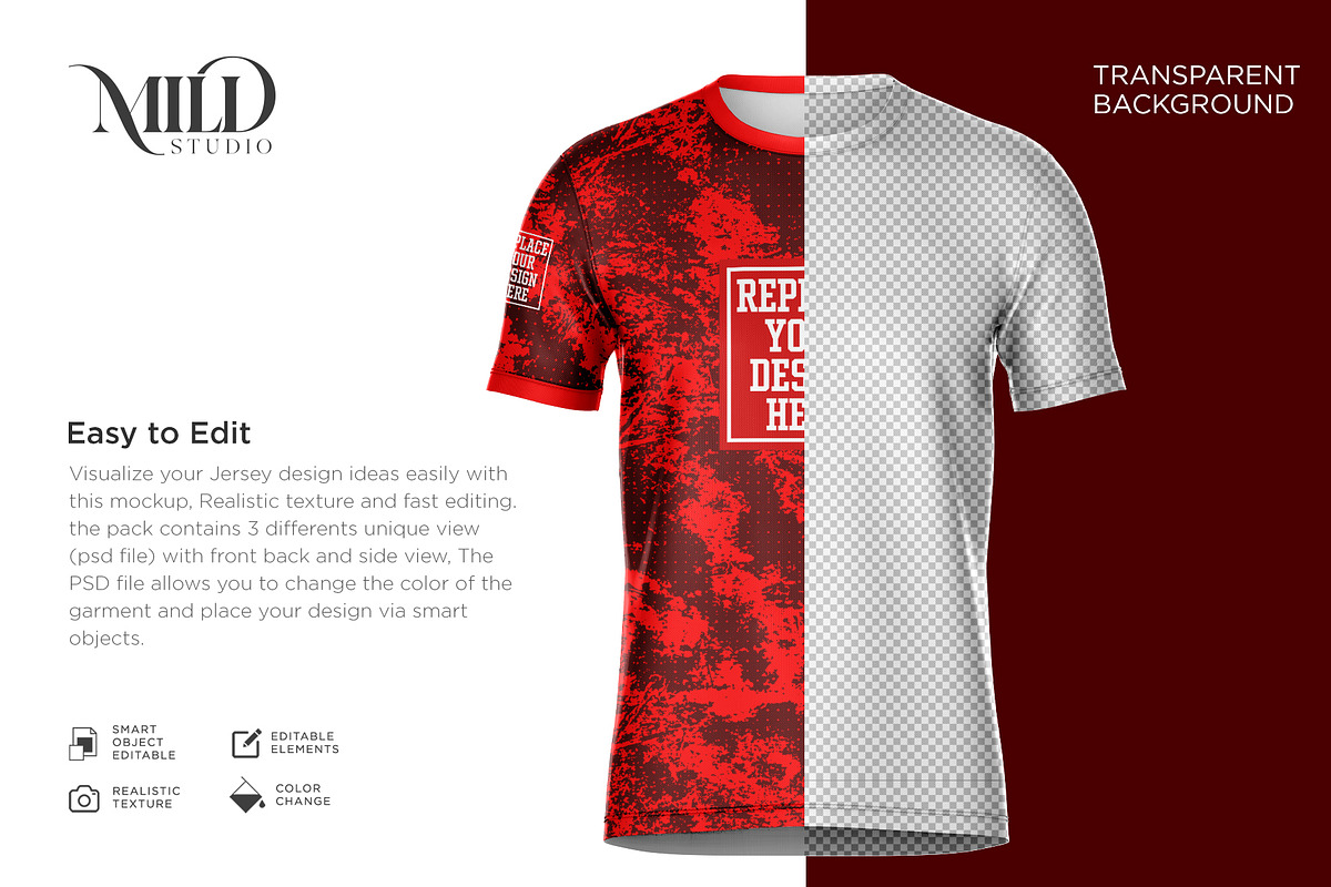 Short Sleeve Jersey Set Mockup, a Shirt Mockup by Mildstudio (Photo 4 of 9)
