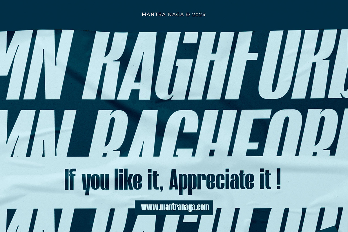 MN Raghford - Condensed Sans Serif, a Sans Serif Font by Mantra Naga (Photo 17 of 17)
