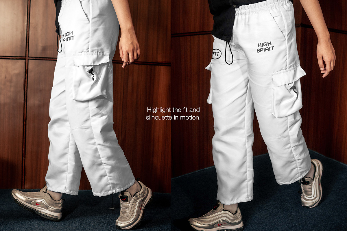 Cargo Pants Mockup Set, a Bottom Mockup by Mocktopia (Photo 5 of 10)