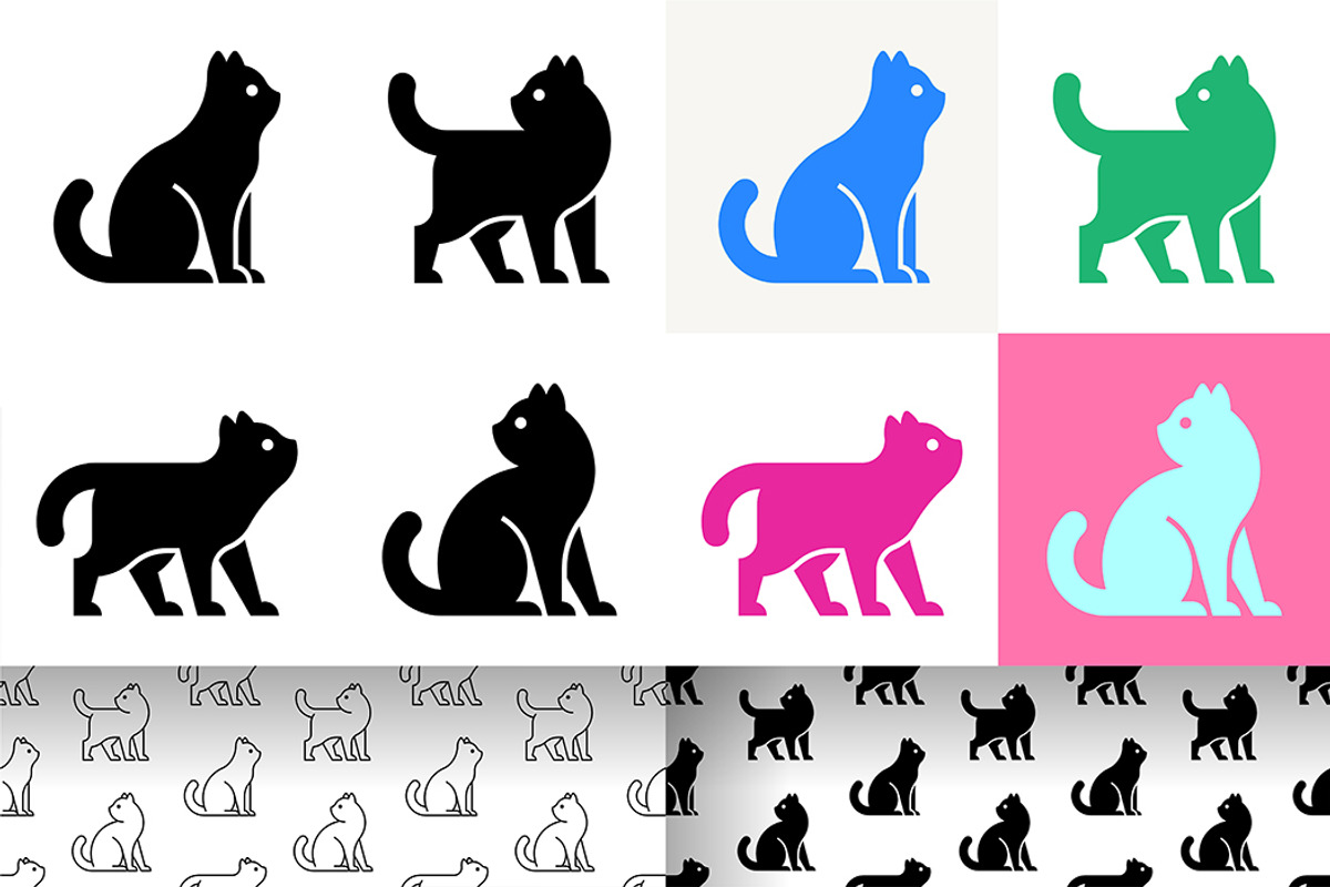Cat Logo, a Graphic by NataliiaVolyk (Photo 1 of 6)