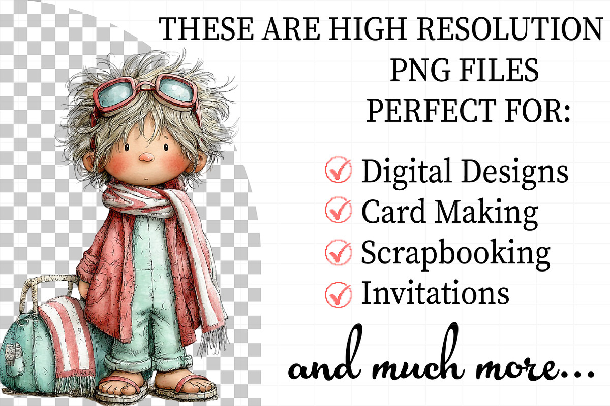 Whimsical Summer Beach Kids Clipart, an Illustration by Daily.Designs (Photo 2 of 7)