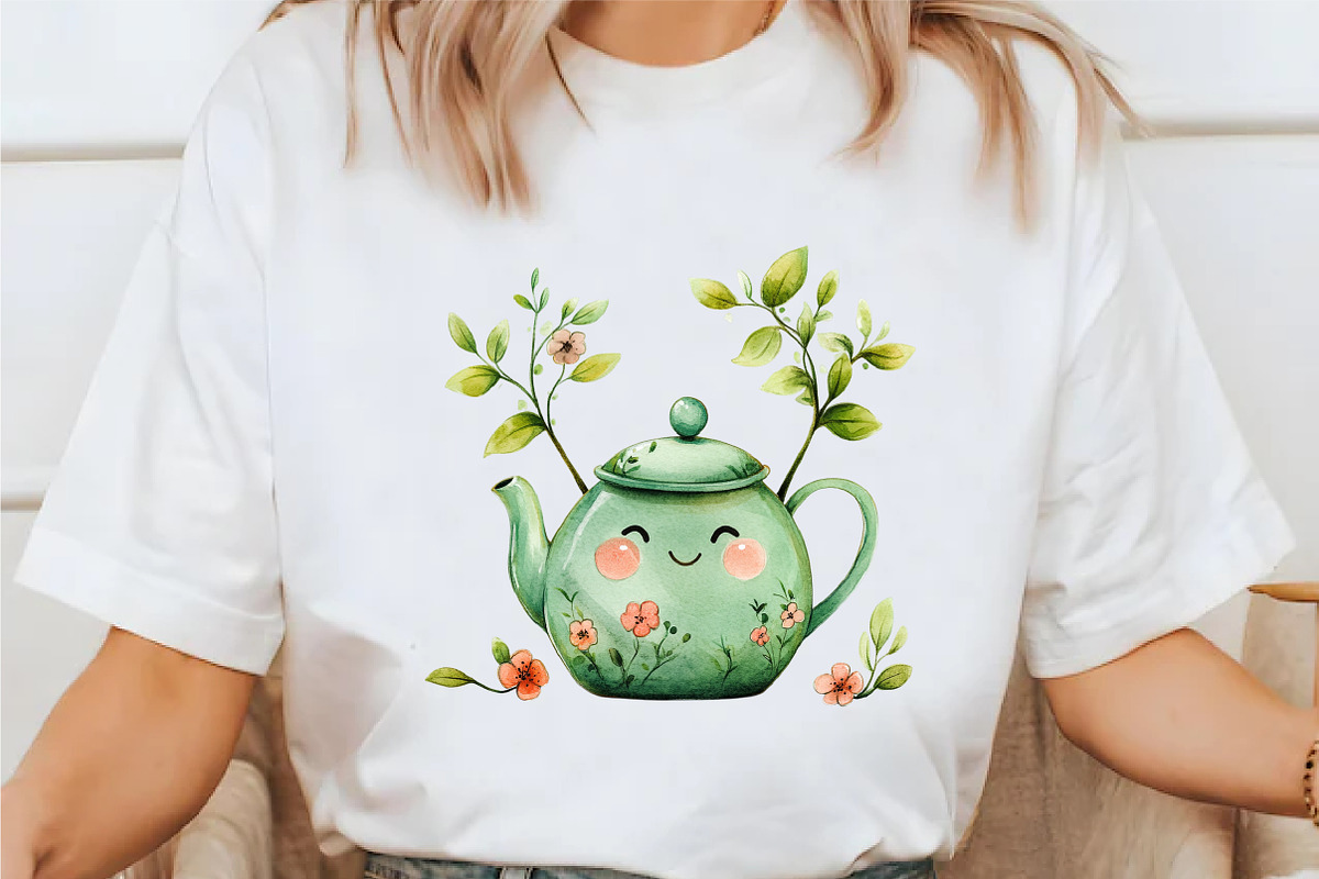 Cute Kawaii Chibi Matcha Clipart, a Seasonal Illustration by designcity5 (Photo 3 of 5)
